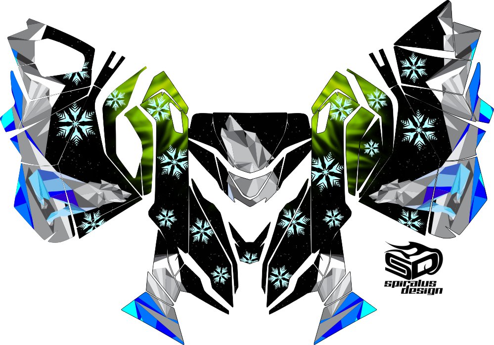 Ski Doo Rev XM/XS THE NORTH Sled Graphic Summit Renegade MXZ