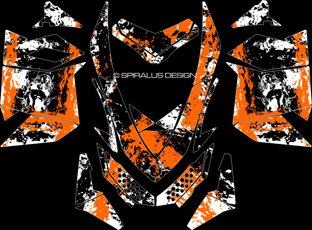 Orange Ski Doo