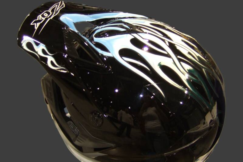 Custom vinyl Helmet graphics