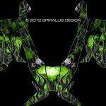 Arctic Cat Proclimb/Procross wrap, "Devil" shown in green