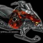 Preview of the Hell's Fury sled wrap for Arctic Cat Procross/Proclimb snowmobiles.