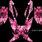 The True Fire wrap for 2012 Arctic Cat Procross/Proclimb sleds in Pink