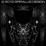 Polaris Edge Webby Metal sled graphic kit, in black