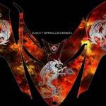Polaris IQ-Shift_RMK 'Hell's Fury' graphic kit with Dragon