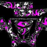 Vortex of Doom wrap for the Polaris IQ Racer chassis, in pink