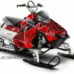 Preview of the Motorfist Version 1.0 sled wrap, in red