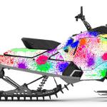 Ski-Doo Gen 4 Splatter wrap with white background