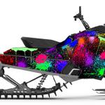 Ski-Doo Gen $ Splatter wrap with black background