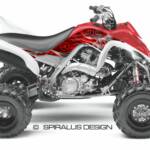 Preview of The Velociraptor graphic kit for 2006-2012 Raptor 700. Shown in red