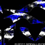 Bandit graphic kit for the Yamaha Raptor 700 in blue