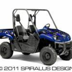 Preview of The Vortex of Doom wrap for the Yamaha Rhino, in blue