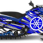 Yamaha Sidewinder sled wrap "Replica" in Blue/Grey