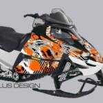 Preview of the Squiggly for Arctic Cat F Series, T Series and Z non Turbo, in orange