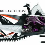 Preview of the Perennial sled wrap for Arctic Cat M Series & Crossfire snowmobiles, in pink
