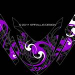Our Vortex of Doom sled wrap for Arctic Cat M-Series & Crossfire snowmobiles, in purple