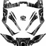 The Hells Fury wrap for the Arctic Cat Wildcat, in black